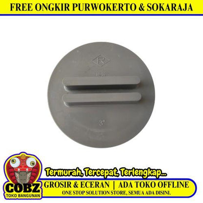 4 IN / RUCIKA D Clean Out Dop Drat Dalam Tutup Septic Tank PVC