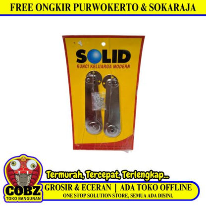 6 IN / SOLID Tangan Gareng Engsel Salon Penahan Jendela Stainless Set