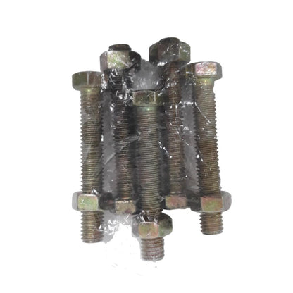 M 8 x 50 MM / TM Baut Mur Hexagon Bolt Nut Flat Head Kuning Biji