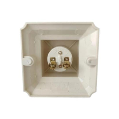 BROCO 1210 Fitting Tempat Lampu Plafon Atap Tempel Kotak Besar Cream