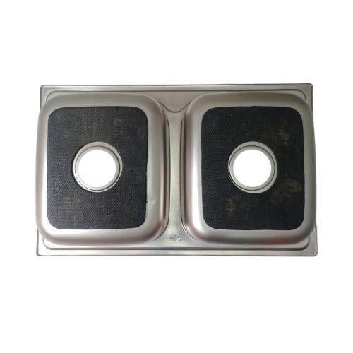 82 CM x 51 CM x 19 CM / GNET ARCHIC WO 8050 Bak Cuci Piring Washbak 2 Lubang + Acc Set