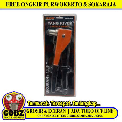 11.5 IN / HIOSHI HTR012 Tang Hand Riveter Tembakan Paku Keling Aluminium