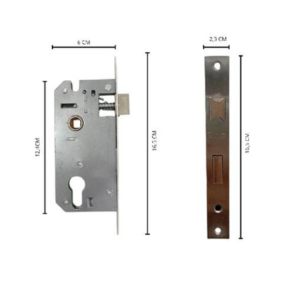 EIFFEL 801 BN / NB Handle Door Lock Tarikan Handle Kunci Pintu Tanggung Set