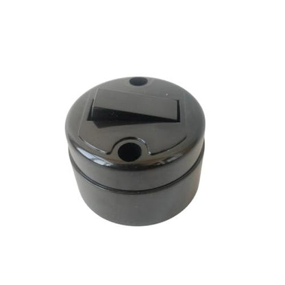 BROCO Saklar Roset Tunggal Single Engkel Tanam IB Inbow Hitam