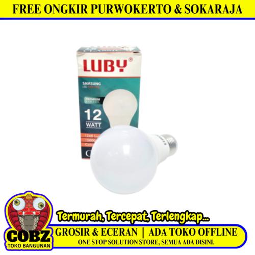 12 WATT / LUBY LED Lampu Bohlam Bulb Moto Putih