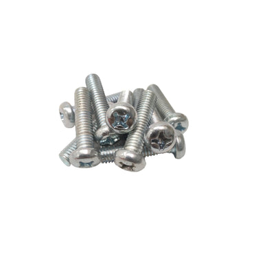 M 4 x 40 MM / TM Baut JP Kepala Pentol Bulat Plus Putih Biji