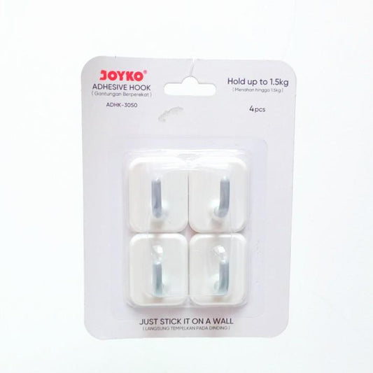 JOYKO ADHK-3050 Kapstok Cantel Gantungan Baju Dinding Mini PVC Set