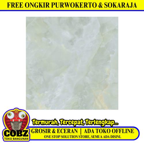 50 CM x 50 CM / PLATINUM LYON Keramik Lantai Rumah Glossy Green Dus
