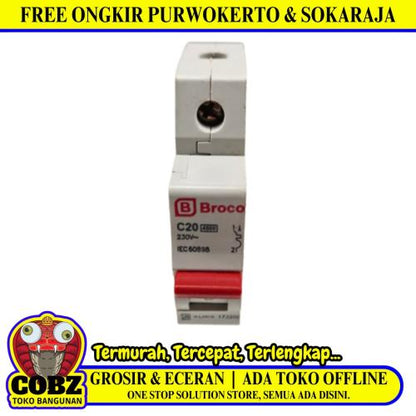 20 A / BROCO MCB Pemutus Sekring Sirkuit Arus Listrik Circuit Breaker