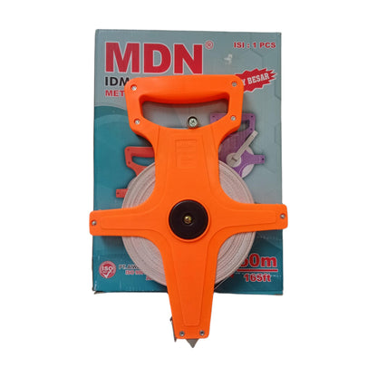 50 M / MDN IDM Meteran Tancap Roll Gulung Alat Ukur Measuring Tape