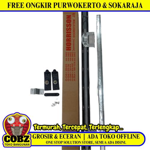 150 CM / HORRISSON J3 Rel Pintu Geser Sliding Door + Roda Set