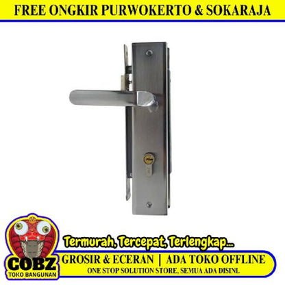 THS DH-913 SN/CP Handle Door Lock Tarikan Handle Kunci Pintu Besar Set