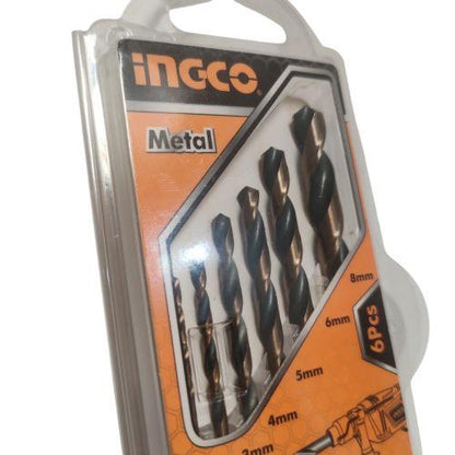 2 MM - 8 MM / INGCO Shank Twist Drill Bits Mata Bor Besi Kayu Plastik