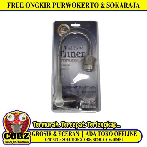 1/2 IN / EINER Kran Angsa Fleksibel Sink BCP Tembok Stainless
