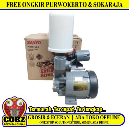 SANYO PH 137AC-S Pompa Air Sumur Dangkal Semi Jet Pump Otomatis Set