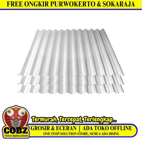 0.25 MM x 75 CM x 5 M / TM Spandek Galvalum Gelombang Kecil Lembar