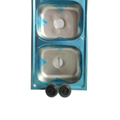 120 CM x 50 CM x 11 CM / METRO Bak Cuci Piring Washbak 2 Lubang + Acc Set