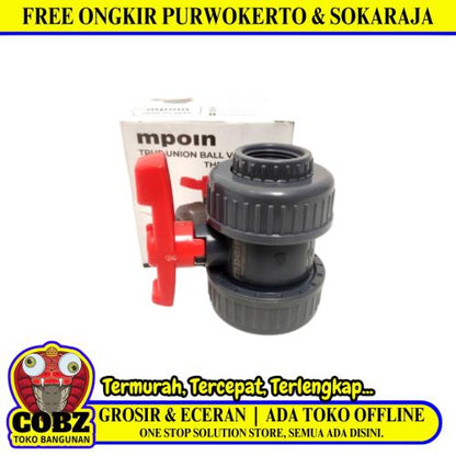 3/4 IN / MPOIN TRUE Stop Kran Watermur Drat Dalam Plastik PVC