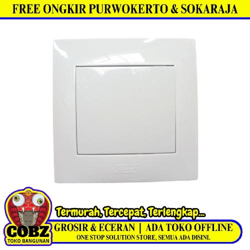 HIMEL CURVO SERIES NG-NEURAY Saklar Tunggal Single Engkel 1 Gang Tanam IB Inbow Putih