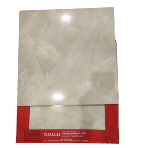 40 CM x 40 CM / ARWANA 8833 Keramik Lantai Rumah Glossy Cream Dus