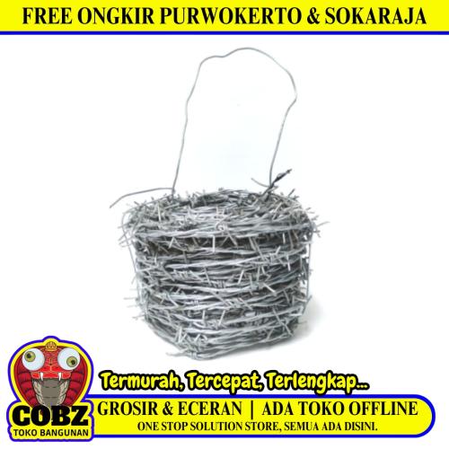 25 M / NM Kawat Duri Pagar Anti Maling Panjat Galvanis Roll