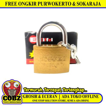 40 MM / EIFFEL Gembok Pintu Pagar Padlock Anti Maling Leher Pendek
