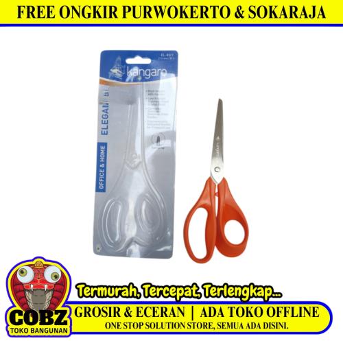 8 1/4 IN / KANGARO EL - 83N / Y Gunting Kertas Kantor Stationary Office Paper Scissors