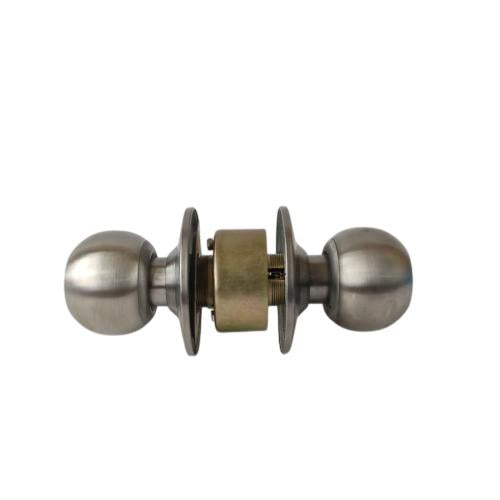 D 5 CM / ELMES Kunci Handle Pintu Bulat Kamar Mandi Stainless Silver Set