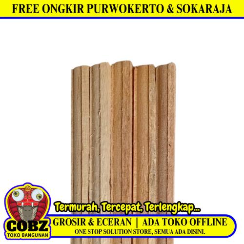 1 CM x 1 CM x 2 CM / NM List Kayu Profil Plafon Gypsum Pigura Batang