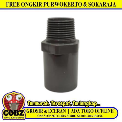 3/4 IN / RUCIKA AW Sok Drat Luar Shock Valve Socket Fitting Pipa PVC