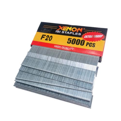 F 20 / XENON Refill Paku Tembak Air Nailer Stapler Gun 15 MM Lurus Dus