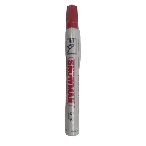 SNOWMAN PERMANENT Spidol Alat Tulis Marker Jenis Tinta Besar Merah