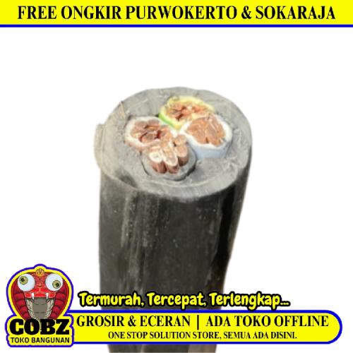 4 INTI x 25 MM / ETERNA NYY Tunggal Kabel Tembaga SNI Hitam Meter