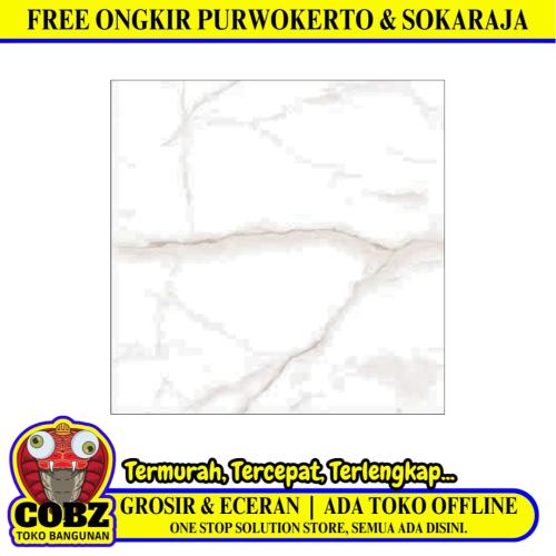 50 CM x 50 CM / UNO BARCELONA Keramik Lantai Rumah Glossy Cream Dus