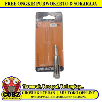 12 MM / BULL AST Mata Coring Diamond Core Pelubang Keramik Granit Kaca