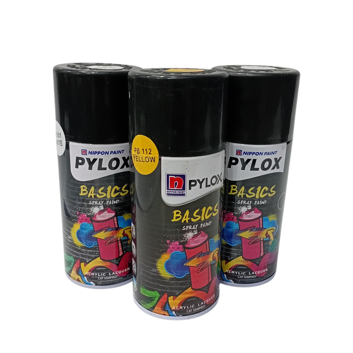 300 CC / NIPPON PAINT BASIC Pylox Cat Kayu Besi Semprot Kaleng