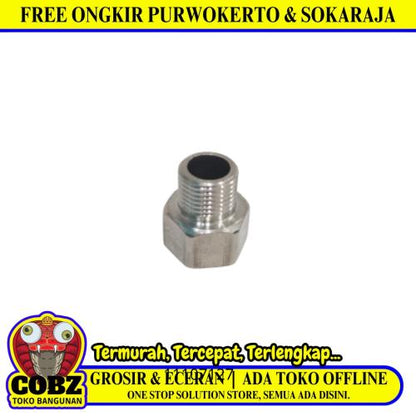 1/2 IN × 3/4 CM/ NM Nepel Sok Kran Drat Luar Dalam Stainless