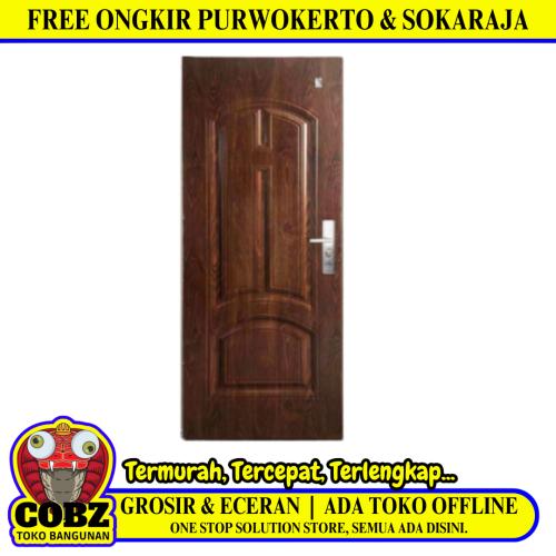 4 CM x 80 CM x 210 CM / FORTRESS URBAN 80.06 SINGLE DOOR Pintu Baja Coklat Set