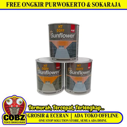 1 KG / SUNFLOWER DOFF Cat Batu Alam Marka Jalan Aspal Kaleng