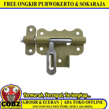 3 IN / MADICO Grendel Overpal Kunci Slot Tempat Cantel Gembok Stainles