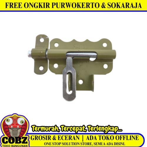 3 IN / MADICO Grendel Overpal Kunci Slot Tempat Cantel Gembok Stainles