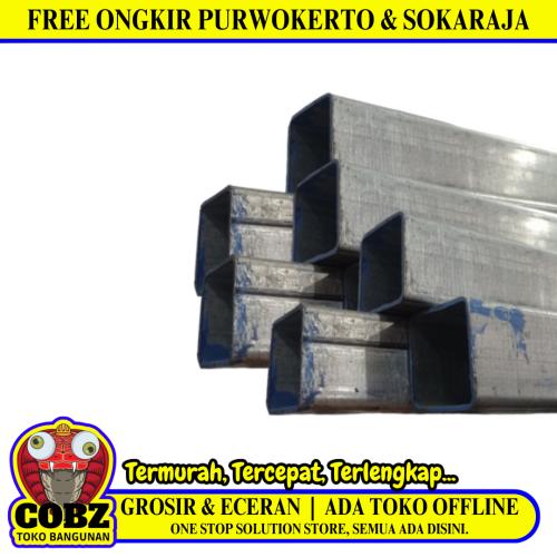 1.6 MM x 4 CM x 4 CM x 6 M / TM Stal Holo Pipa Kotak Galvanis Batang