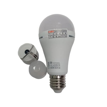 8 WATT / LUBY ALADDIN Lampu Aladin Emergency LED Rechargeable Putih