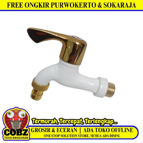 1/2 IN / COBZ CBABD05 Kran Air Tembok Taman Kamar Mandi Plastik PVC