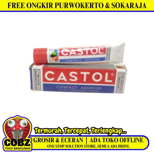 51 GR / CASTOL Lem Kuning Aibon Untuk Kayu Plastik Karet Kulit Dus