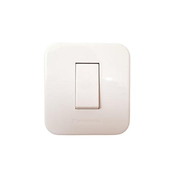 PANASONIC ALPHA CUBE Saklar Tunggal Single Engkel 1 Gang Tempel OB Outbow Putih