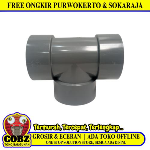3 IN / RUCIKA D-DT Tee Sambungan Fitting Pipa PVC