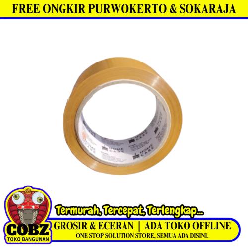 45 MM / HOME CARE Isolasi Selotip Lakban Stationary Tape Coklat