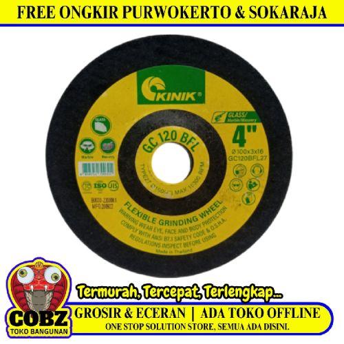 4 IN/ KINIK GC120 Mata Gerinda Grinding Poles Asah Kaca Granit Keramik