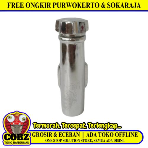 1 IN / COBZ Tutup Sumpel Slontong Pembuangan Bak Besi Chrome
